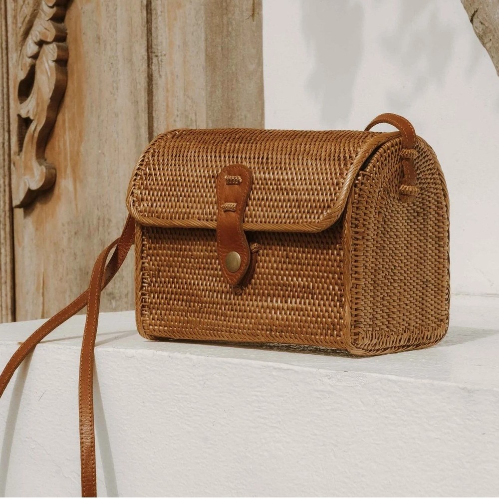 Nomad NextDoor Nusa Rattan Bag Handmade Bali Artisanal